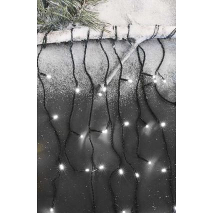 LED-utomhusslinga 600 LED, 8 lägen, 15 m, IP44, kallvit
