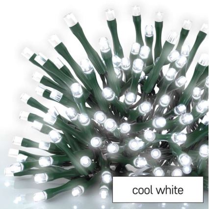 LED-utomhusslinga 600 LED, 8 lägen, 15 m, IP44, kallvit