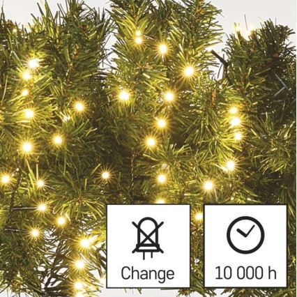 LED utomhusslinga 600xLED/17m IP44 varmvit