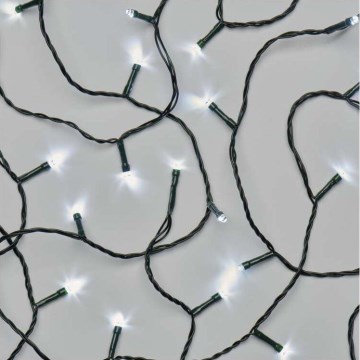 LED utomhusslinga 80 LED / 13 m IP44 kallvit