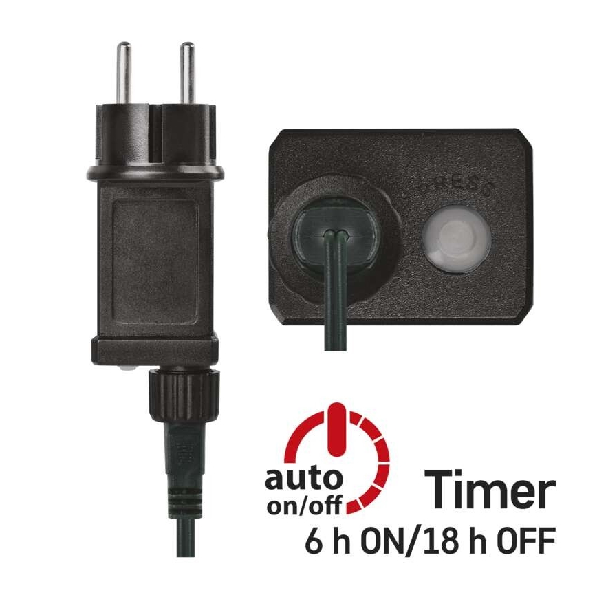 LED utomhusslinga 80×LED/13 m IP44 varm-/kallvit