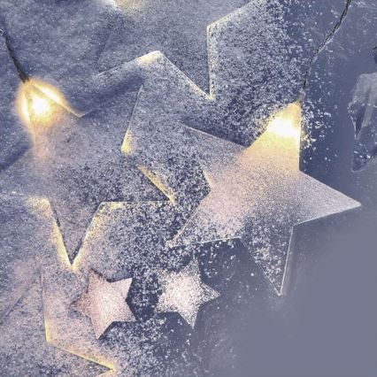 LED utomhusslinga 8xLED/5,84 m IP44 stjärnor