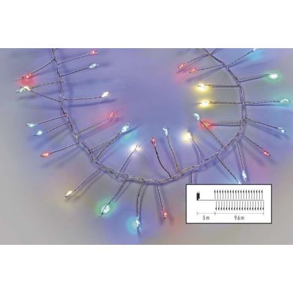 LED utomhusslinga 960 LED/8 funktioner 9,6 m IP44 flerfärgad