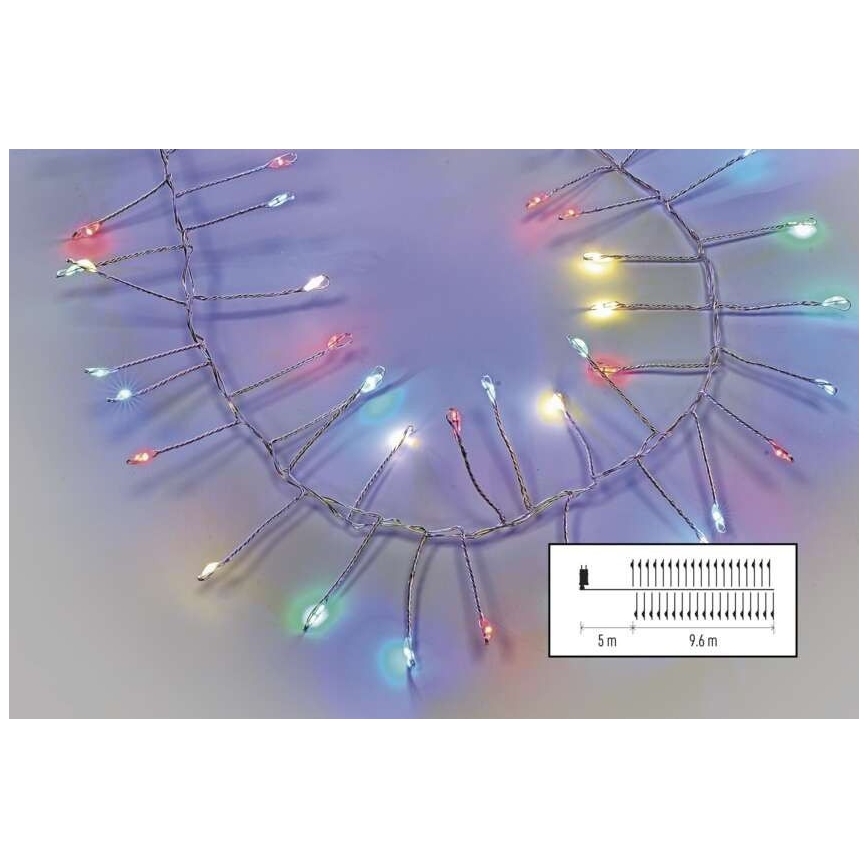 LED utomhusslinga 960 LED/8 funktioner 9,6 m IP44 flerfärgad