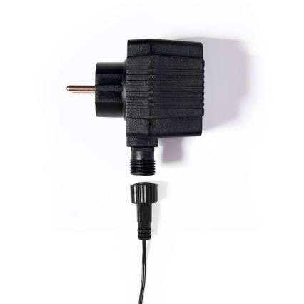 LED utomhusslinga FELICIA FILAMENT 20 x E10, 19 m, färgade/varmvita lampor, IP44, Tillverkad i Tjeckien