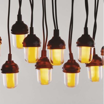 LED utomhusslinga för dekoration, 100 LED, 9,5 m, IP44