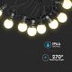 LED Utomhusslinga STRING 10m 20xLED/0,5W/230V IP44 6000K