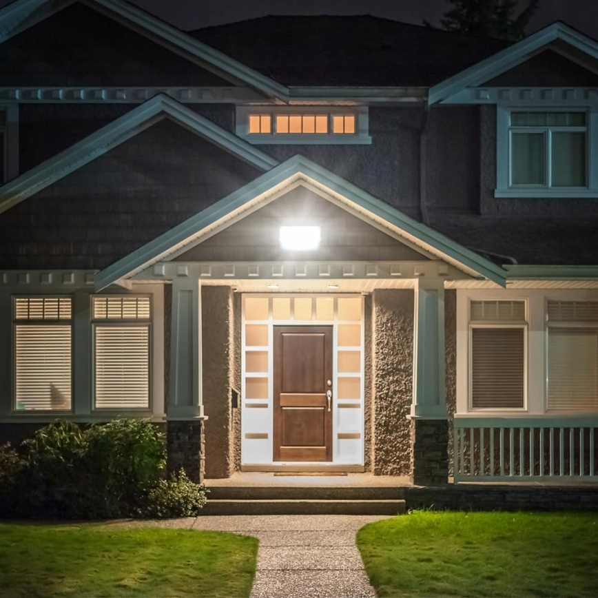 LED utomhusstrålkastare 100 W, 230 V, 4500 K, IP65, grå