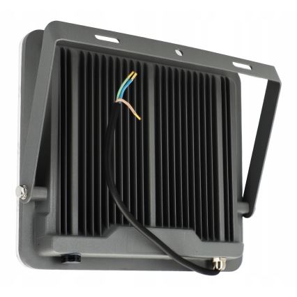 LED utomhusstrålkastare 100 W, 230 V, 4500 K, IP65, grå