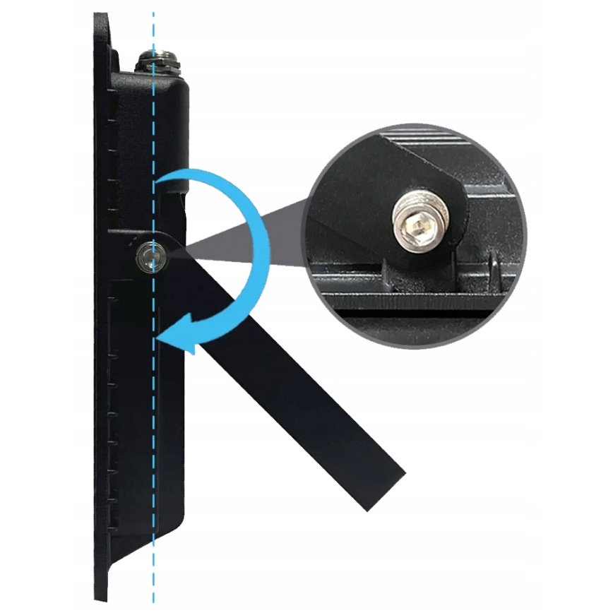 LED utomhusreflektor med rörelse- och skymningssensor LED/100W/230V 4500K IP65 svart