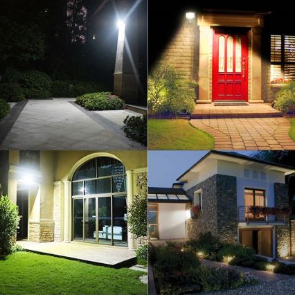 LED utomhusstrålkastare LED/200W/230V 4500K IP65 svart