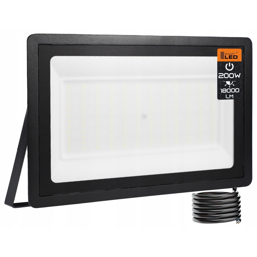 LED utomhusstrålkastare LED/200W/230V 4500K IP65 svart
