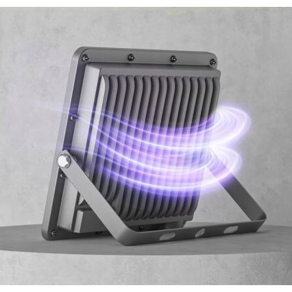 LED utomhusstrålkastare LED/50W/230V 4500K IP65 grå