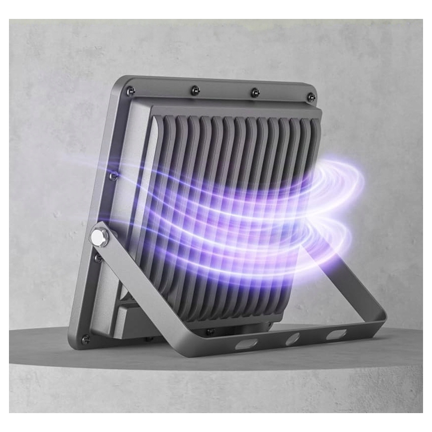 LED utomhusstrålkastare LED/50W/230V 4500K IP65 grå