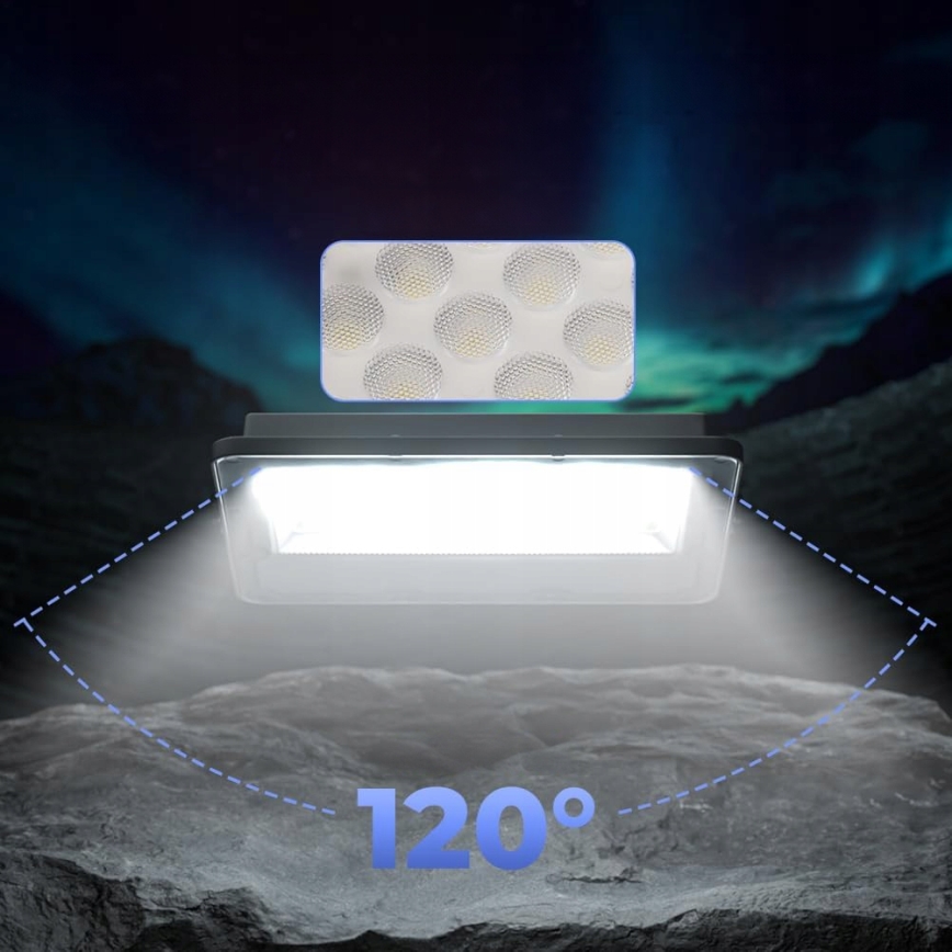 LED utomhusstrålkastare LED/50W/230V 4500K IP65 grå