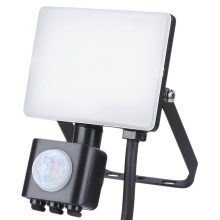 LED Utomhusstrålkastare med en sensor LED/10W/230V 5000K IP44