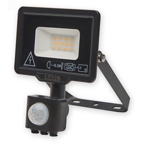 LED Utomhusstrålkastare med en sensor LED/10W/230V 6500K IP44