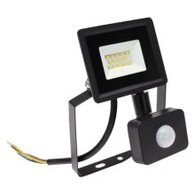 LED Utomhusstrålkastare med en sensor NOCTIS LUX 3 LED/10W/230V 4000K IP44 svart