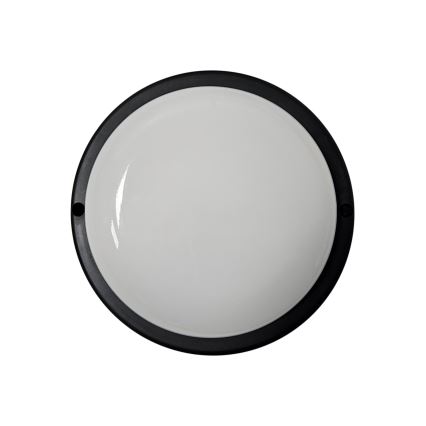 LED utomhustaklampa, 8 W, 230 V, 4200 K, Ø 14 cm, IP64, svart
