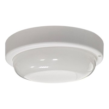 LED utomhustaklampa LED/8W/230V 4200K Ø 14 cm IP64 vit