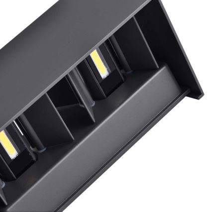 LED utomhusväggarmatur, 24 W, 230 V, 4000 K, IP65, svart