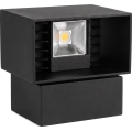LED utomhusväggarmatur, 6 W, 230 V, IP54, svart
