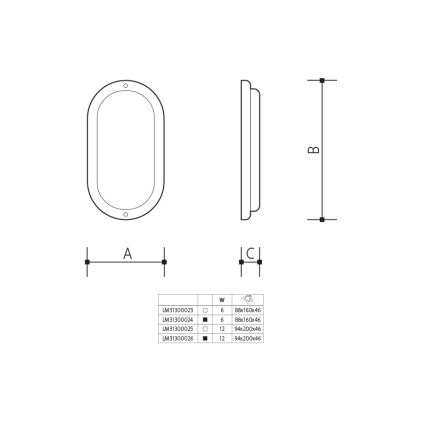 LED utomhusväggarmatur LED/6W/230V IP54 vit