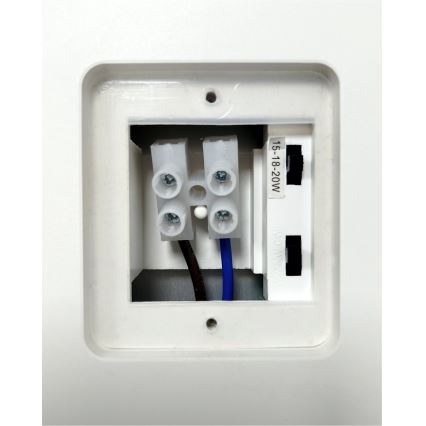 Dimmbar LED-utomhusvägglampa med rörelsesensor LED/12/15/18W/230V 3000K/4000K/6500K IP65 svart/vit