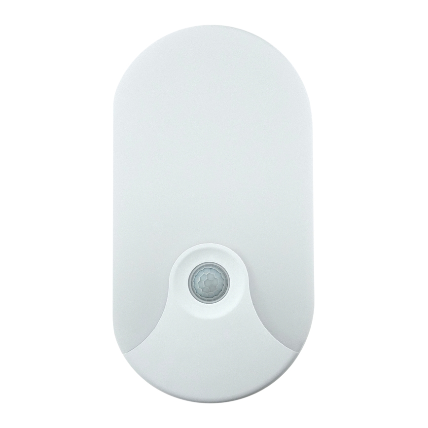 LED utomhusväggarmatur med rörelsesensor LED/18W/230V IP44 vit