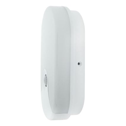 LED utomhusväggarmatur med rörelsesensor LED/18W/230V IP44 vit