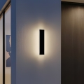 LED Utomhusväggarmatur MIRANA LED/8W/230V 4000K IP44 30 cm svart