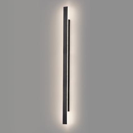 LED utomhusvägglampa WOW 20W/230V 3000/4000/6000K 120 cm IP54 svart