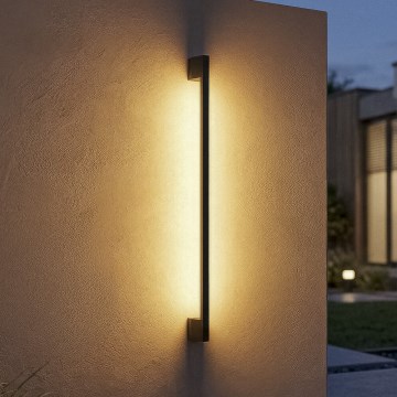 LED utomhusväggarmatur YALTE LED/12W/230V 3000/4000/6500K 123 cm IP54 svart
