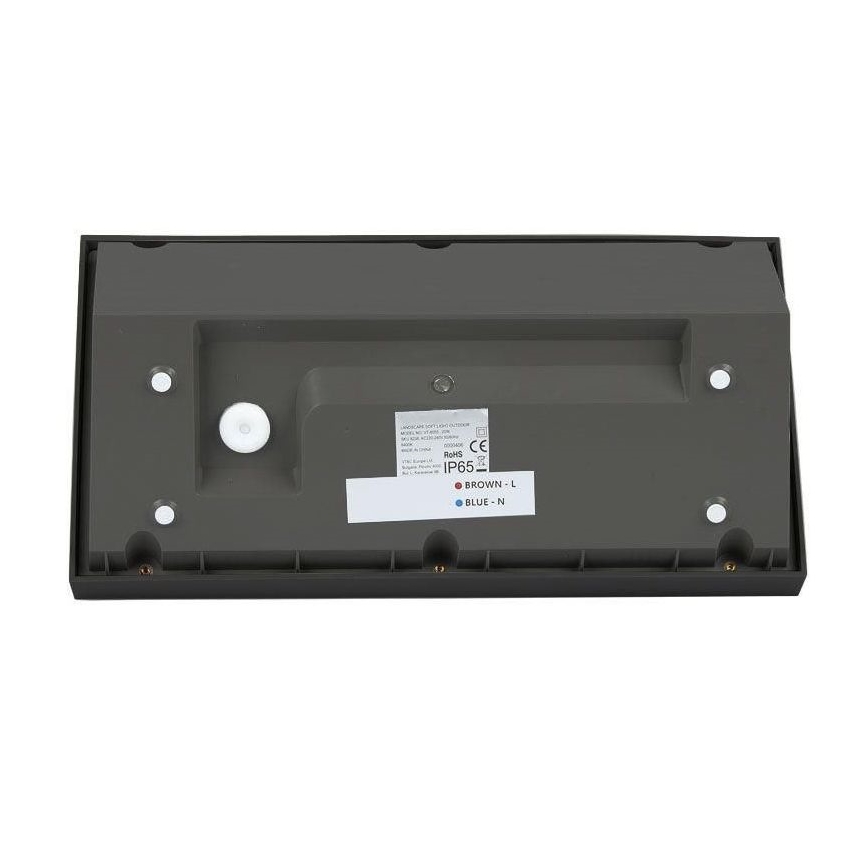 LED Utomhus Vägglampa LED/20W/230V 6400K IP65 svart