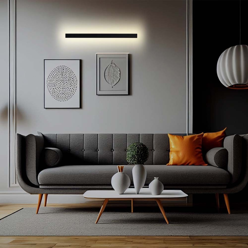 LED-utomhusvägglampa 23 W, 230 V, 4000 K, IP65, 141 cm, svart