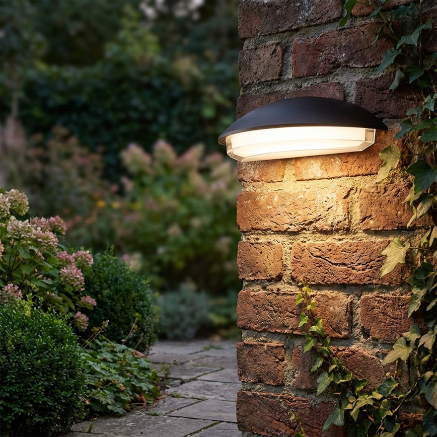 LED utomhusvägglampa ALABAMA LED/12W/230V IP54 svart