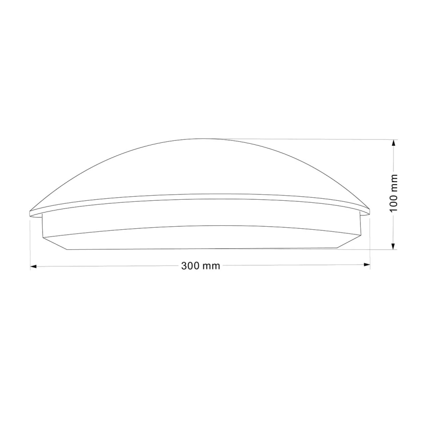 LED utomhusvägglampa ALABAMA LED/12W/230V IP54 svart