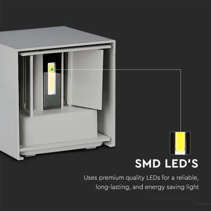LED Utomhus Vägglampa LED/11W/230V 4000K IP65 grå