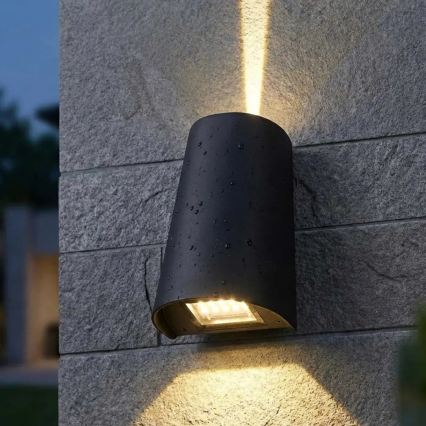 LED utomhusvägglampa LED/11W/230V IP65 svart