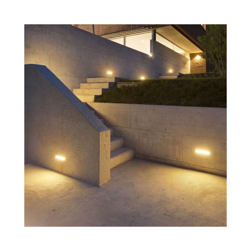 LED Utomhus Vägglampa LED/12W/230V 3000K IP65 grå