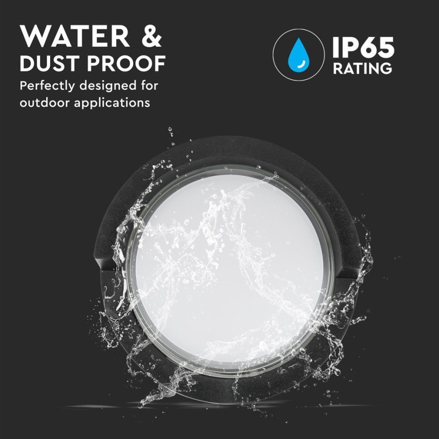 LED Utomhus Vägglampa LED/12W/230V 3000K IP65