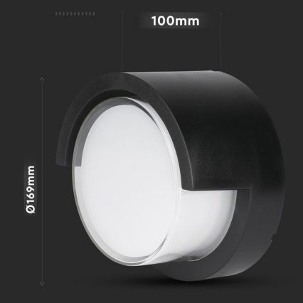 LED Utomhus Vägglampa LED/12W/230V 3000K IP65