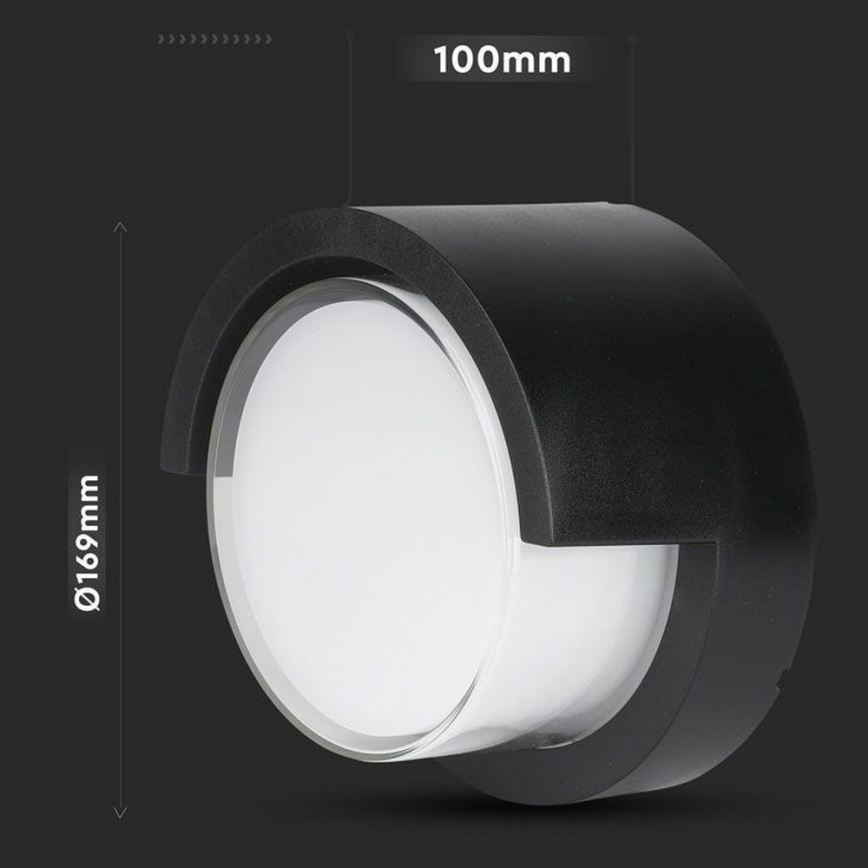 LED Utomhus Vägglampa LED/12W/230V 3000K IP65