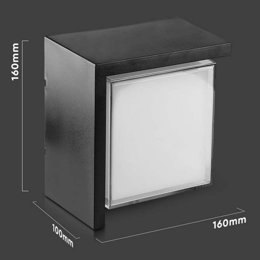LED Utomhus Vägglampa LED/12W/230V 3000K IP65