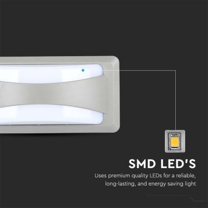 LED Utomhus Vägglampa LED/12W/230V 3000K IP65