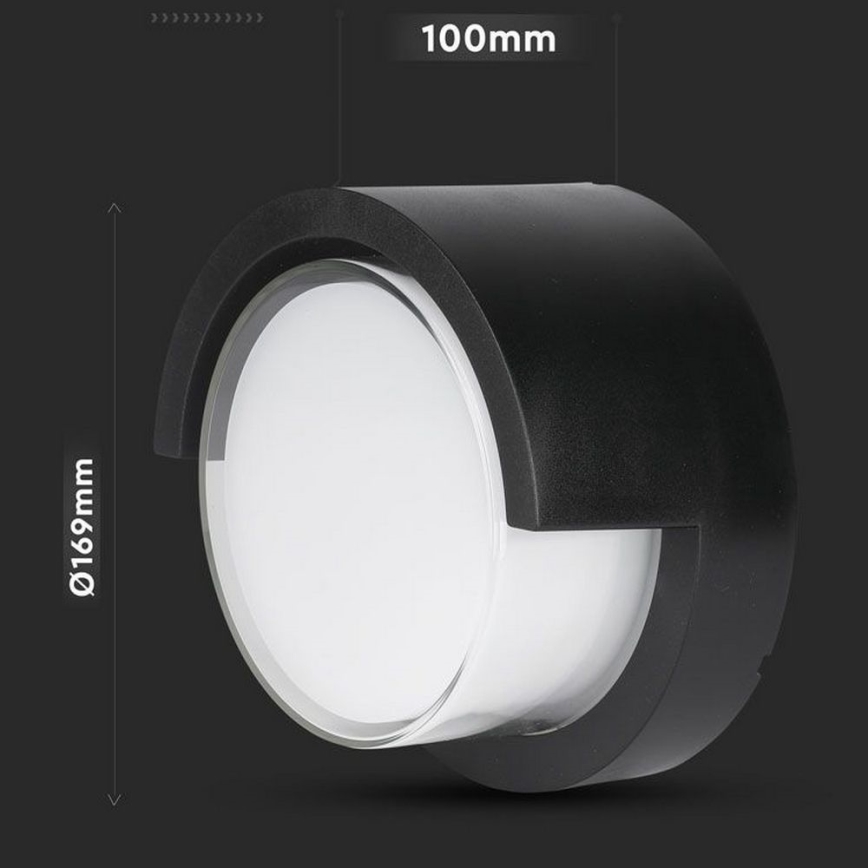 LED Utomhus Vägglampa LED/12W/230V 4000K IP65