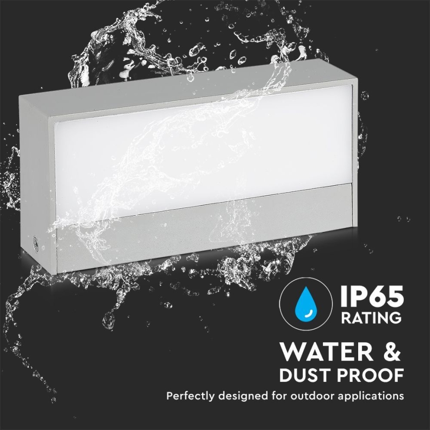 LED Utomhus Vägglampa LED/12W/230V 4000K IP65