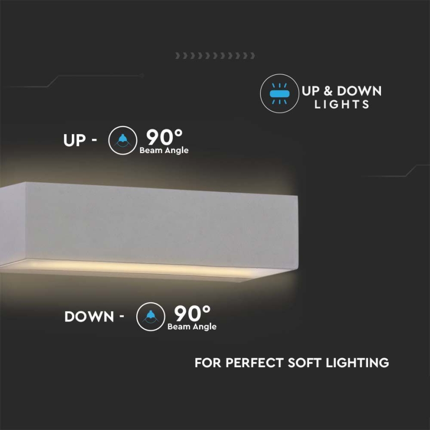 LED Utomhus Vägglampa LED/12W/230V 4000K IP65
