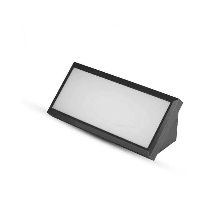 LED Utomhus Vägglampa LED/12W/230V 4000K IP65 svart