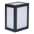 LED utomhusvägglampa LED/12W/230V 4000K IP65 svart
